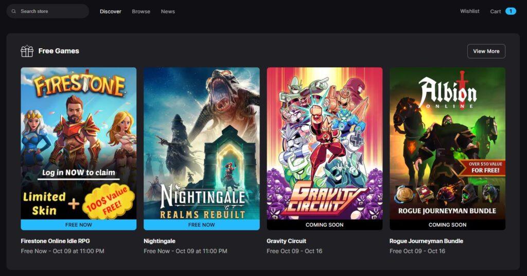 epic games - free games