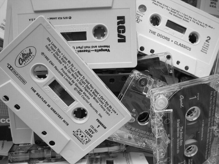 Rewinding Betamax cassette tapes